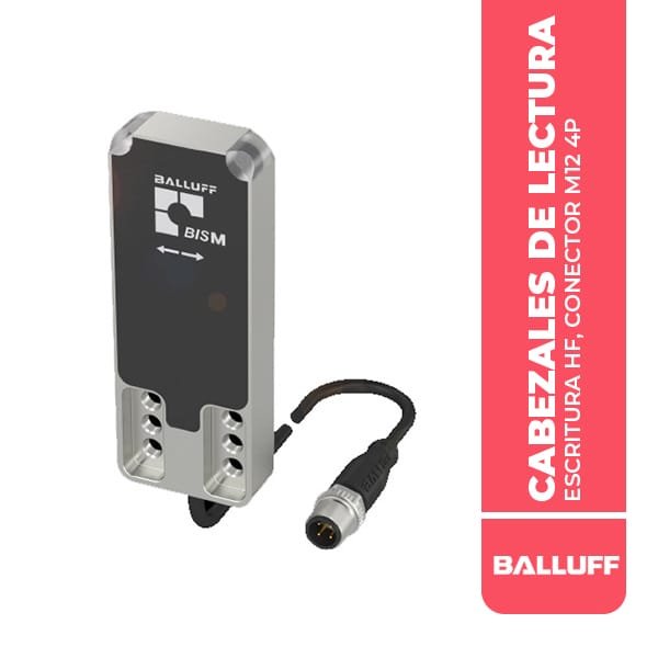BIS014K CABEZALES DE LECTURA/ESCRITURA HF, CONECTOR M12 4P, IO-LINK 1.1, 18-30 VDC SÓLO ADMITE LPS/CLASE 2, IP67