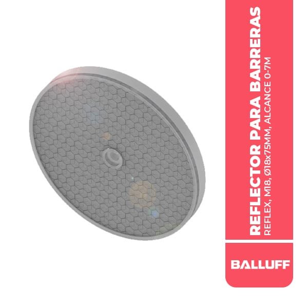 BAM00UK REFLECTOR PARA BARRERAS FOTOELECTRICAS DE REFLEXION, Ø84x7.3MM