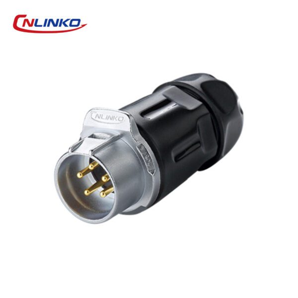 LP-20-C05PP-01-001 CONECTOR MACHO 5 PIN, M20, SERIE LP-20, IP67, COMPATIBLE CON LP-20-J05PE-01-021