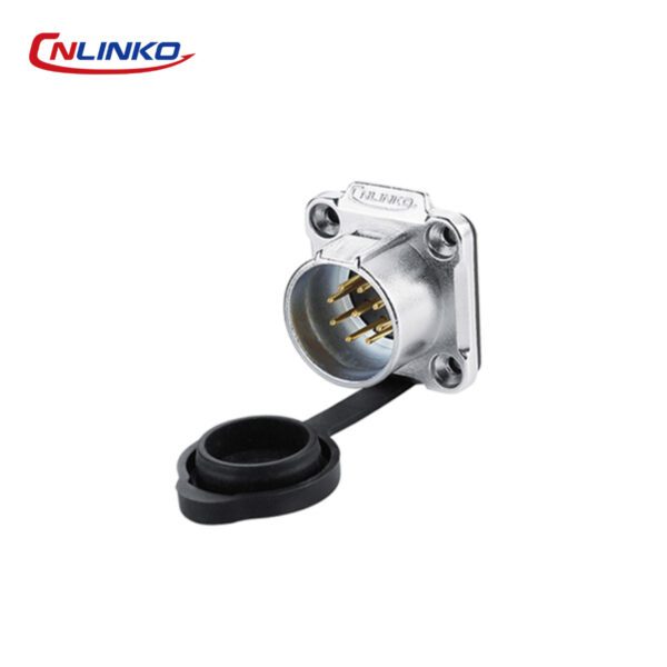 LP-20-C09SX-03-101 CONECTOR MACHO 9 PIN, M20, MONTAJE EN PANEL, REDONDO, SERIE LP-20, IP67, CNLINKO