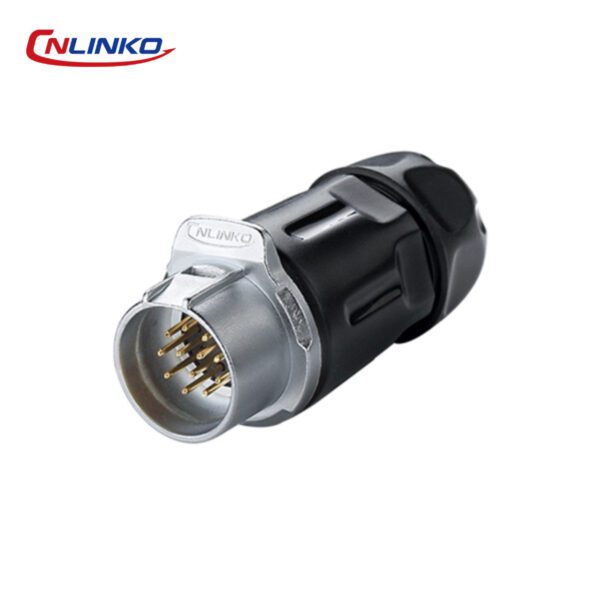 LP-20-C12PP-01-001 CONECTOR MACHO 12 PIN, M20, SERIE LP-20, IP67, COMPATIBLE CON LP-20-J12PE-01-021