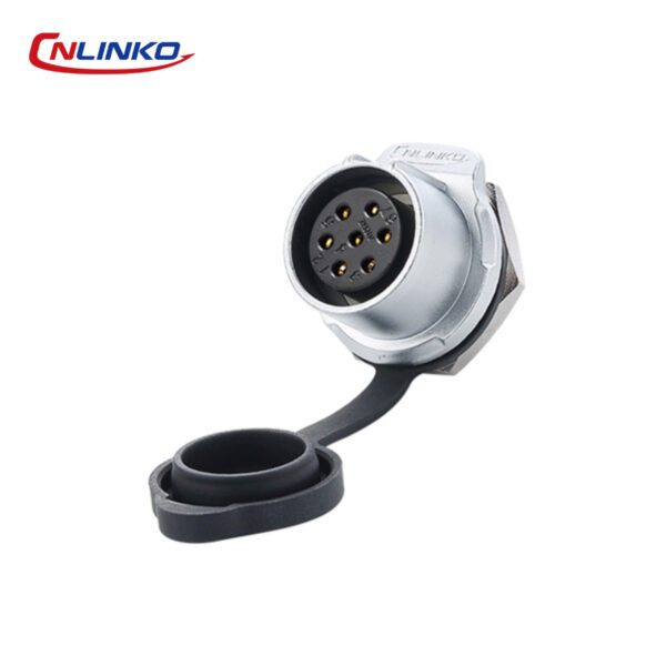 LP-20-J07SX-03-101 CONECTOR HEMBRA 7 PIN, M20, MONTAJE EN PANEL, REDONDO, SERIE LP-20, IP67