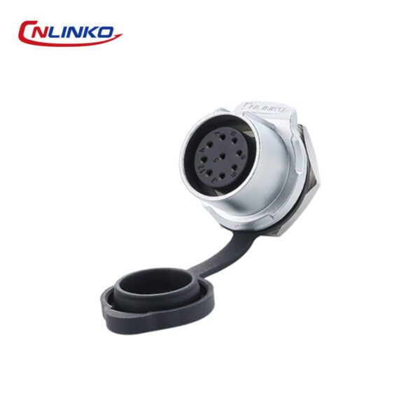 LP-20-J09SX-03-101 CONECTOR HEMBRA 9 PIN, M20, MONTAJE EN PANEL, REDONDO, SERIE LP-20, IP67