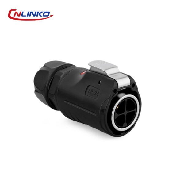 LP-24-C04PE-01-001 CONECTOR MACHO 4 PIN, M24, SERIE LP-24, IP67
