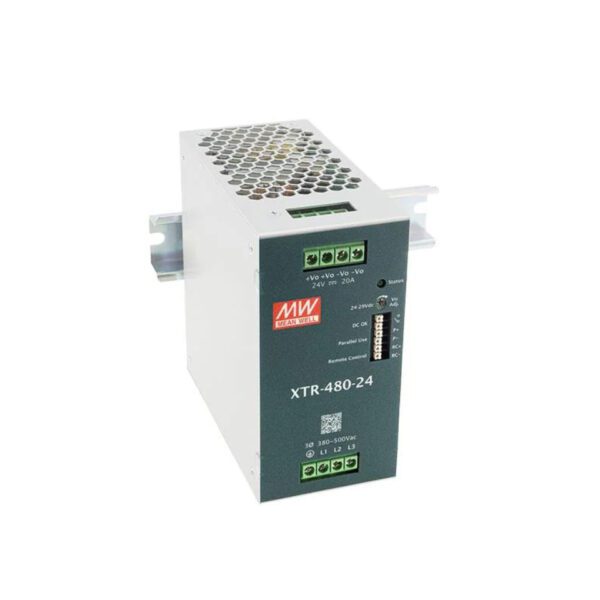 XTR-480-24 FUENTE DE ALIMENTACION XTR, ENTRADA: 320-600VAC, SALIDA: 24VDC / 20A (480W)