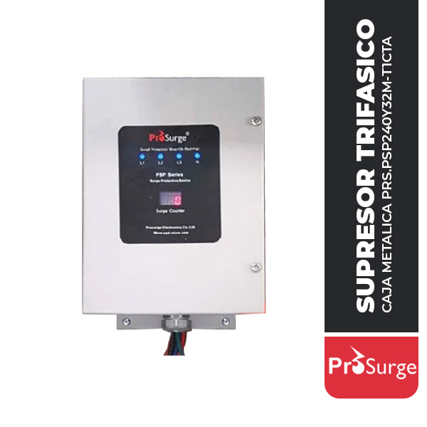 PSP240Y32M-T1CTA SUPRESOR TRIFASICO 380/220VAC, ESTRELLA, 150 KA, TIPO 1, CAJA METALICA