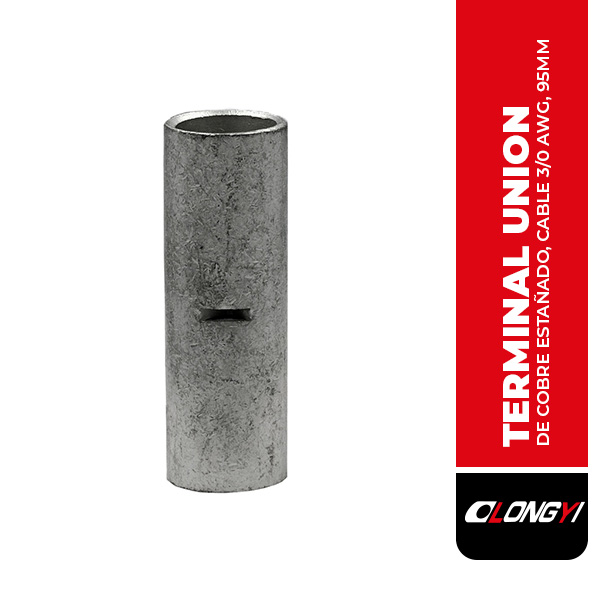 B-L120 TERMINAL UNION DE COBRE ESTAÑADO, CABLE 4/0AWG, 120MM