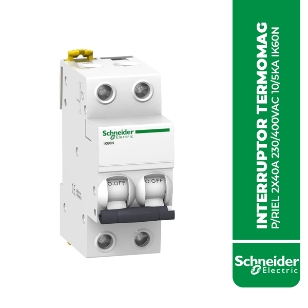 A9K24240 INTERRUPTOR TERMOMAG P/RIEL 2X40A 230/400VAC 10/5KA IK60N