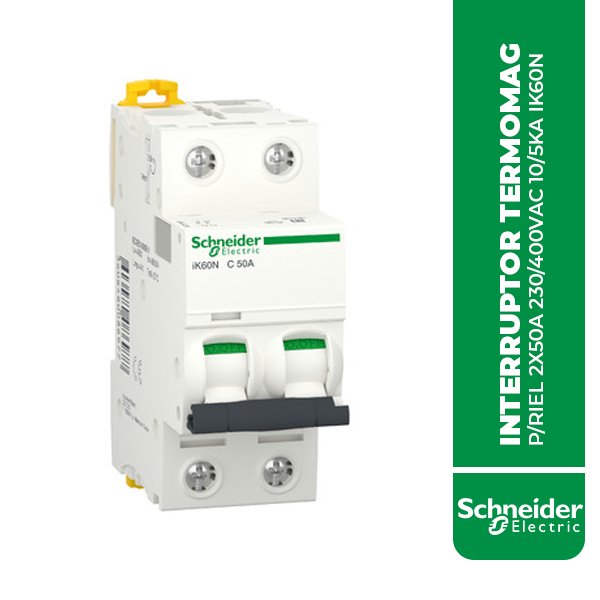 A9K24250 INTERRUPTOR TERMOMAG P/RIEL 2X50A 230/400VAC 10/5KA IK60N