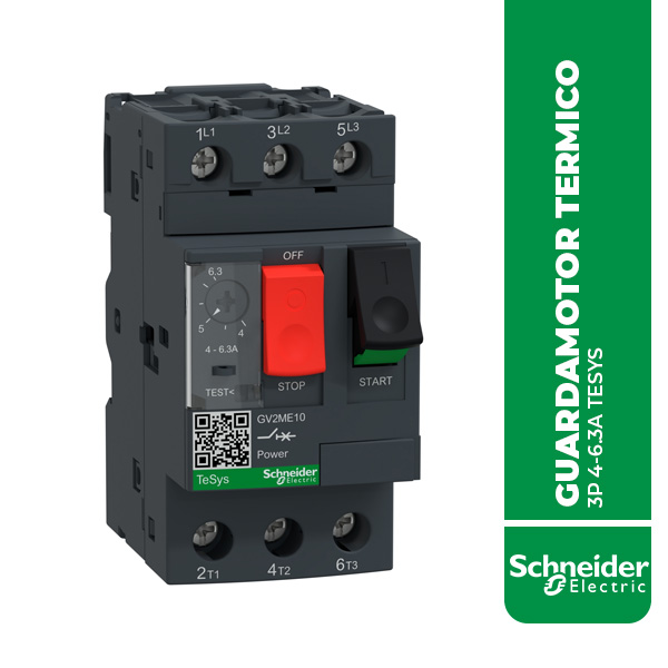 SE.GV2ME14 GUARDAMOTOR TERMICO 3P 6-10A TESYS