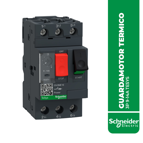 SE.GV2ME16 GUARDAMOTOR TERMICO 3P 9-14A TESYS