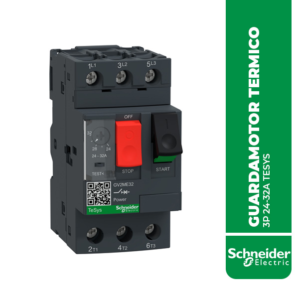 SE.GV2ME32 GUARDAMOTOR TERMICO 3P 24-32A TESYS