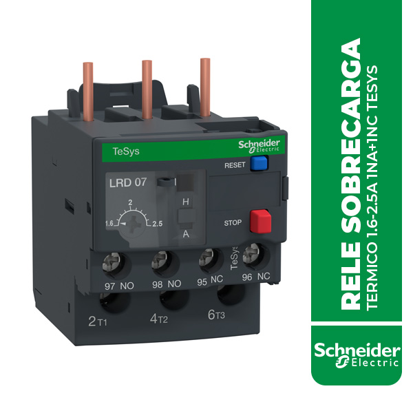 SE.LRD07 RELE SOBRECARGA TERMICO 1.6-2.5A 1NA+1NC TESYS