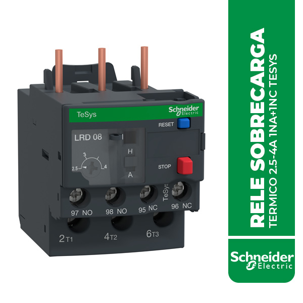 SE.LRD08 RELE SOBRECARGA TERMICO 2.5-4A 1NA+1NC TESYS