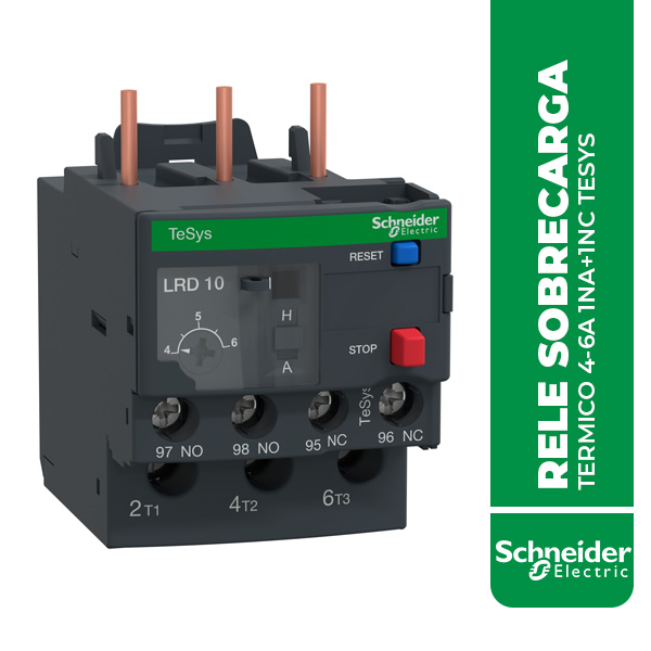 SE.LRD10 RELE SOBRECARGA TERMICO 4-6A 1NA+1NC TESYS