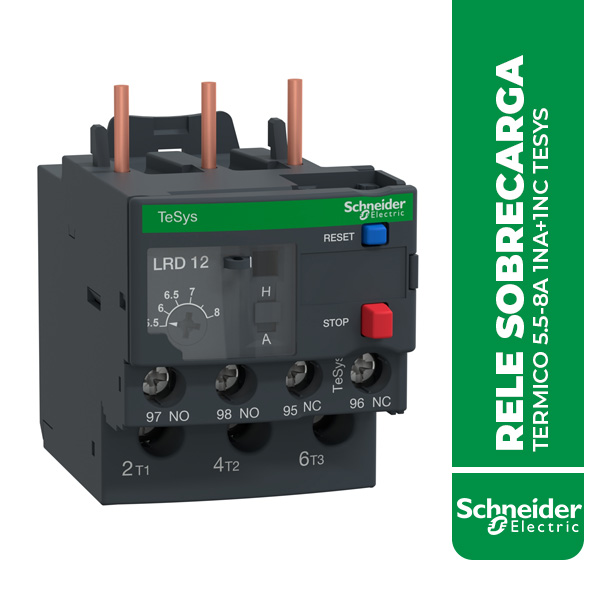 SE.LRD12 RELE SOBRECARGA TERMICO 5.5-8A 1NA+1NC TESYS