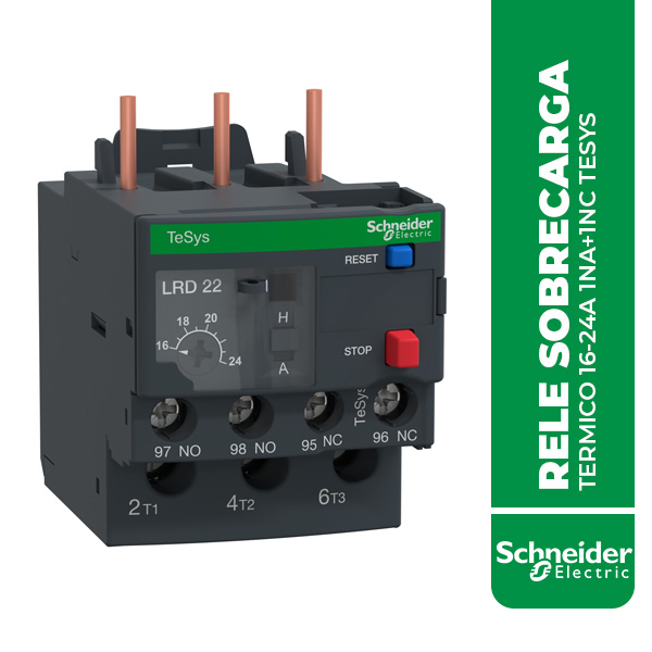 SE.LRD22 RELE SOBRECARGA TERMICO 16-24A 1NA+1NC TESYS