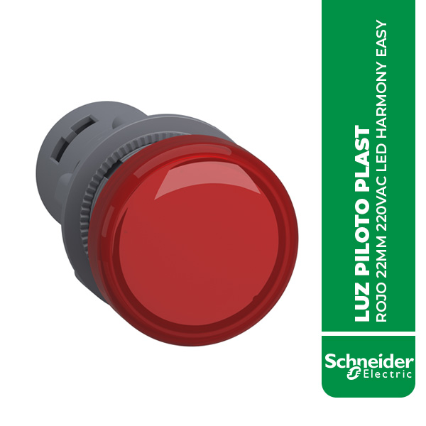 SE.XA2EVM4LC LUZ PILOTO PLAST ROJO 22MM 220VAC LED HARMONY EASY