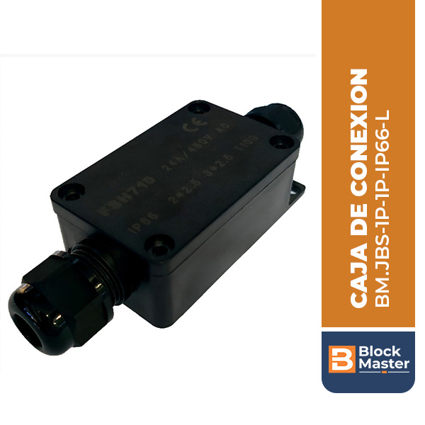 BM.JBS-1P-1P-IP66-L CAJA DE CONEXION, IP66, 2 VIAS, 41A, RECTANGULAR (GRANDE)