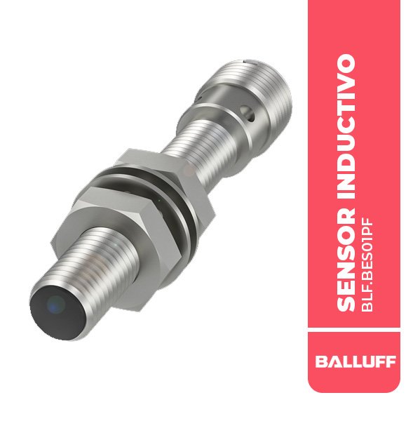 BLF.BES01PF SENSOR INDUCTIVO, BES M08EH-PSC15B-S04G, Ø 8 X 58 MM, 1.5MM, RASANTE, PNP N/O, 4P, 3000HZ, 10….30 VDC,IP68, BALLUFF