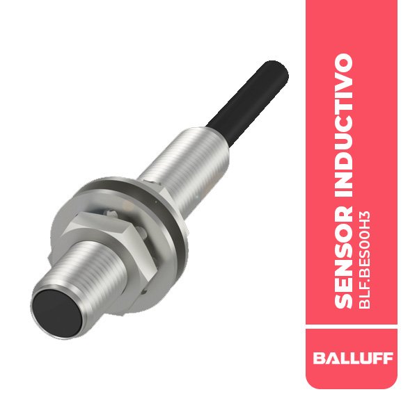 BLF.BES00H3 SENSOR INDUCTIVO, BES 516-3005-G-E4-C-PU-02, Ø 5 X 27 MM, 1.5MM, 2M, RASANTE, PNP N/O, 3P, 5000HZ, 10….30 VDC,IP67, BALL