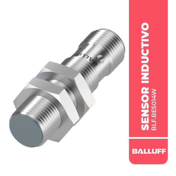 BLF.BES014W SENSOR INDUCTIVO, BES M12EE-PSC40B-S04G, Ø 12 X 45 MM, 4MM, RASANTE, PNP N/O, 4P, 2000HZ, 10….30 VDC,IP68, BALLUFF