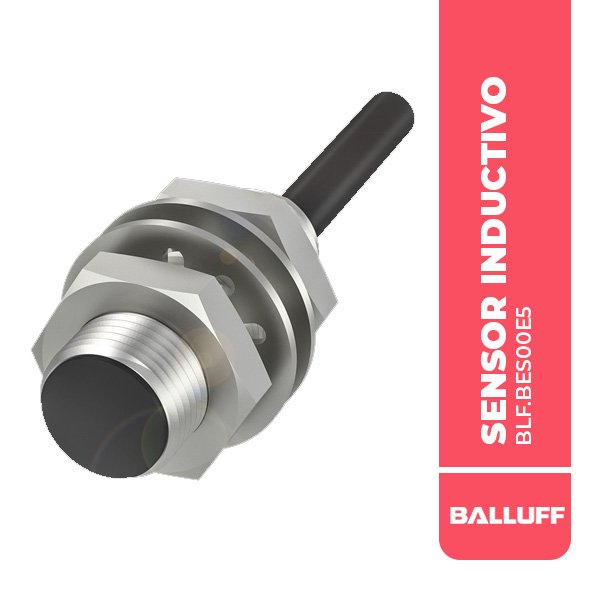 BLF.BES00E5 SENSOR INDUCTIVO, BES M12MD-PSC40B-BP02-003, Ø 12 X 33 MM, 4MM, 2M, RASANTE, PNP N/O, 3P, 2500HZ, 10….30 VDC,IP68, BALLUFF