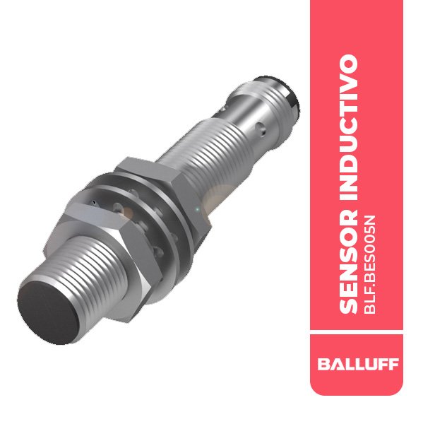 BLF.BES005N SENSOR INDUCTIVO, BES M12MI-POC40B-S04G, Ø 12 X 65 MM, 4MM, RASANTE, PNP N/C, 4P, 2500HZ, 10….30 VDC,IP68, BALLUFF