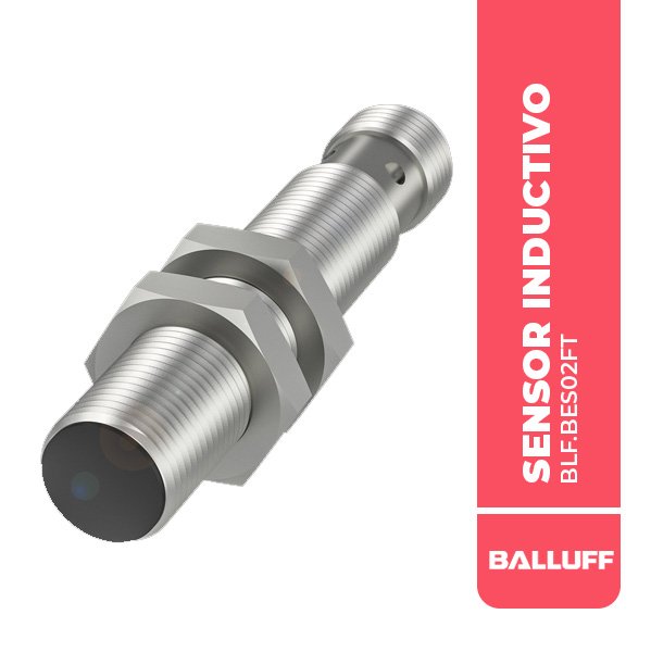 BLF.BES02FT SENSOR INDUCTIVO, M12, Ø12x65MM ALCANCE 4MM, CONECTOR M12, PNP NC, N/RASANTE, 1000HZ, 10-30VDC, IP68, BALLUFF