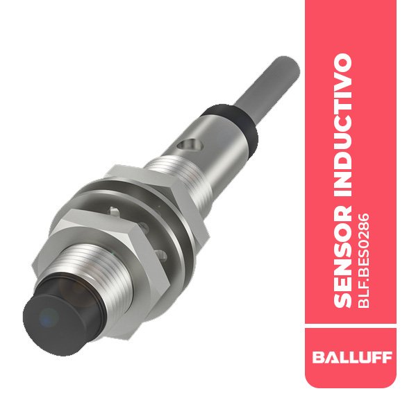 BLF.BES0286 SENSOR INDUCTIVO, BES 516-209-BO-E-05, Ø 12 X 60 MM, 4MM, 5M, N/RASANTE, PNP N/O, 2P, 600HZ, 20…250VAC,IP67, BALLUFF