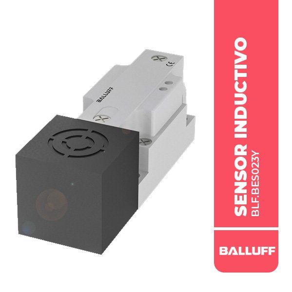 BLF.BES023Y SENSOR INDUCTIVO 50x25x10MM, ALCANCE 5MM, CABLE 0.20M CON CONECTOR M12 4P, RASANTE, PNP NA/NC, 10-30VDC, IP67, BALLUFF