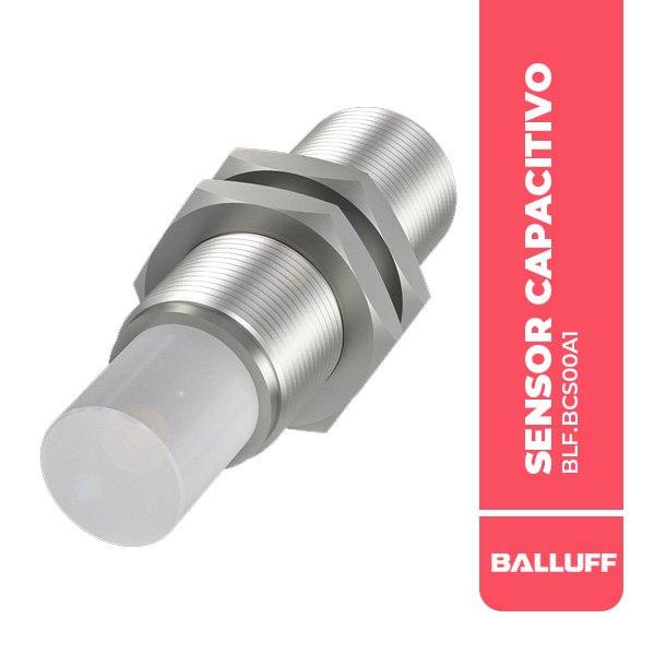 BLF.BCS00A1 SENSOR CAPACITIVO, M18, Ø18x65MM, ALCANCE 1-10MM, CONECTOR MACHO ESPECIAL, N/RASANTE, 50HZ, IP66, BALLUFF