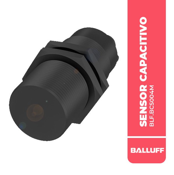 BLF.BCS004M SENSOR CAPACITIVO, M30, Ø30x87MM, CONECTOR M12 4P, RASANTE, PNP NA/NC, 100HZ, 10-35VDC, IP66, BALLUFF
