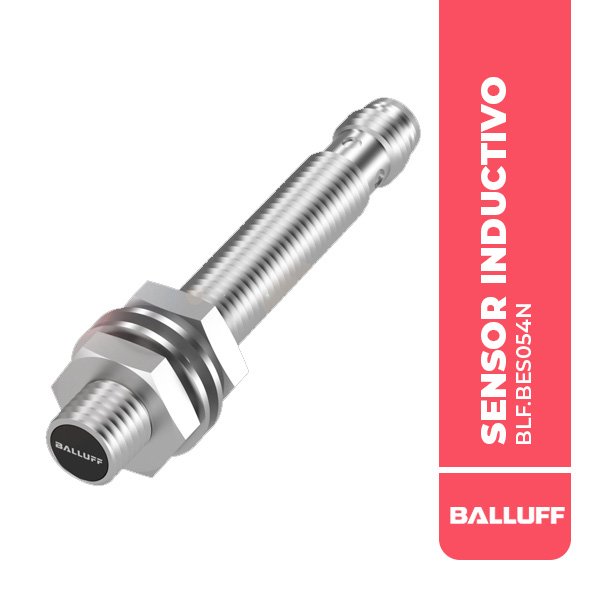BLF.BES054N SENSOR INDUCTIVO, BES M08MI-PSC30B-S49G, Ø 8 X 60 MM, 3MM, RASANTE, PNP N/O, 3P, 1200HZ, 10….30 VDC,IP68, BALLUFF