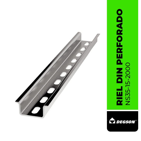 DEG.NS35-15-2000 RIEL DIN PERFORADO NS 35x15x2000MM