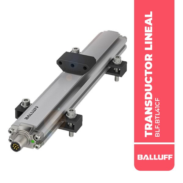 BLF.BTL41CF TRANSDUCTOR LINEAL BTL PF1400-0350-C15AE0A0-000S15, M12 8P, RANGO MEDICION 350MM, 10-30V, 4-20MA CRECIENTE, BALLUFF