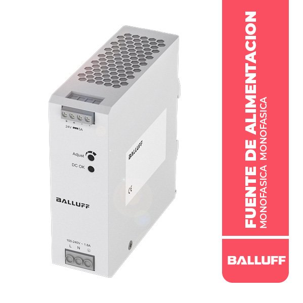 BLF.BAE0112 FUENTE DE ALIMENTACION MONOFASICA 24VDC, 5A, BAE PS-XA-1W-24-050-017, BALLUFF