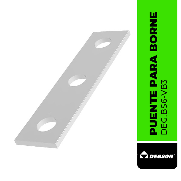 PUENTE BS6-VB3, PARA BORNE BS6, 3 POLOS, DEGSON