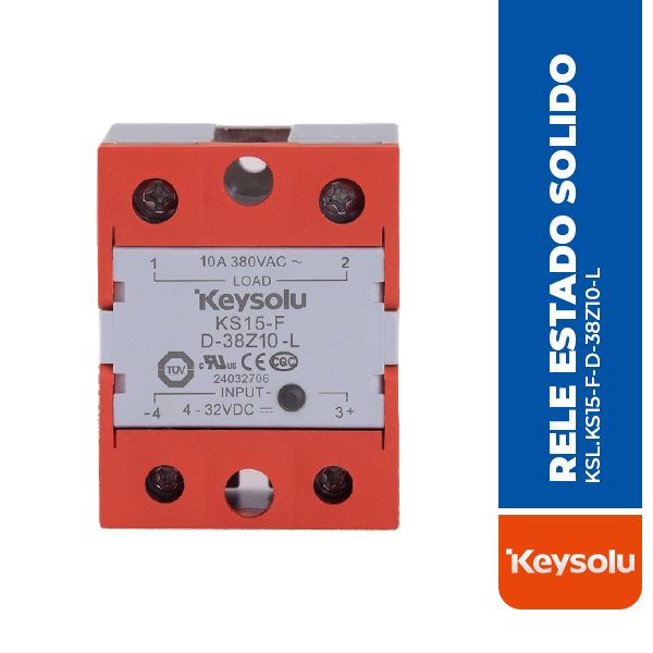 RELE ESTADO SOLIDO PARA PANEL, ENTRADA 4-32VDC, SALIDA 48-480VAC, 10A TIPO TRIAC, INCLUYE ALMOHADILLA TERMICA, KEYSOLU